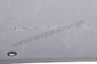 P87829 - Vloermat met porsche-inscriptie en vloerbevestiging (per 4) voor Porsche 