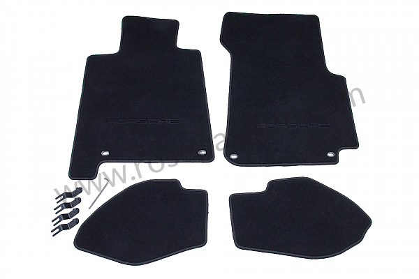 P2629 - Floor mat for Porsche 928 • 1995 • 928 gts • Coupe • Automatic gearbox
