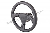 P2656 - 3-spoke sports steering wheel with hub (without airbag) for Porsche 964 / 911 Carrera 2/4 • 1992 • 964 carrera 2 • Targa • Automatic gearbox
