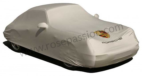 P240657 - Wagenhoes met vaste vleugel achteraan en porsche-embleem in kleur voor Porsche 996 Turbo / 996T / 911 Turbo / GT2 • 2005 • 996 turbo • Cabrio • Manuele bak 6 versnellingen