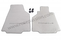 P3254 - Tapis de sol avec inscription porsche et fixation au sol (les 2) pour Porsche Boxster / 986 • 2003 • Boxster s 3.2 • Cabrio • Boite auto