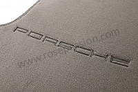 P3491 - Vloermat met porsche-inscriptie en vloerbevestiging (per 4) voor Porsche 996 / 911 Carrera • 2003 • 996 carrera 4 • Cabrio • Manuele bak 6 versnellingen