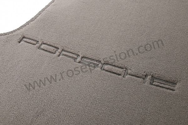 P3491 - Vloermat met porsche-inscriptie en vloerbevestiging (per 4) voor Porsche 996 / 911 Carrera • 2003 • 996 carrera 4 • Cabrio • Manuele bak 6 versnellingen