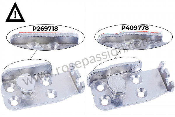 P409778 - DOOR LOCK PLATE for Porsche 914 • 1972 • 914 / 6 • Manual gearbox, 5 speed