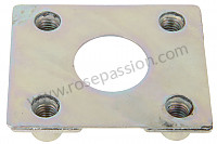 P594538 - THREADED PLATE for Porsche 356a • 1956 • 1600 (616 / 1) • Cabrio a t1 • Manual gearbox, 4 speed