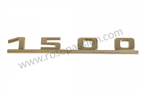 P552875 - LOGO  GOLD-PLATED 1500 for Porsche 356a • 1957 • 1500 carrera gt (547 / 1) • Coupe a t2 • Manual gearbox, 4 speed
