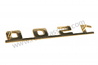 P552875 - LOGO  GOLD-PLATED 1500 for Porsche 356 pré-a • 1954 • 1100 (369) • Coupe pré a • Manual gearbox, 4 speed
