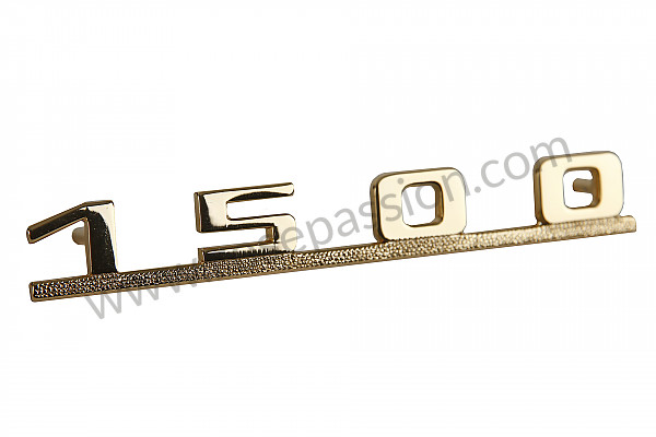 P552875 - LOGO  GOLD-PLATED 1500 for Porsche 356 pré-a • 1953 • 1300 s (589) • Cabrio pré a • Manual gearbox, 4 speed