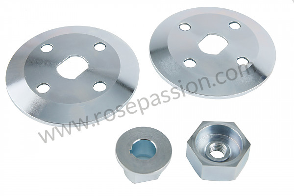 P9134 - Half-pulley kit 356 carrera ( 2 half-pulleys + hub + nut) for Porsche 356a • 1958 • 1600 carrera gs (692 / 2) • Cabrio a t2 • Manual gearbox, 4 speed