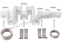 P111917 - 曲轴轴承组件 减小尺寸 0.25 mm 内部 包括： 为了 Porsche 356C • 1964 • 1600 c (616 / 15) • Coupe karmann c