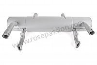P106674 - Silencer 356a double tail pipe for Porsche 356a • 1957 • 1600 (616 / 1 t2) • Cabrio a t2 • Manual gearbox, 4 speed