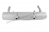 P106674 - Silencer 356a double tail pipe for Porsche 356a • 1956 • 1600 (616 / 1) • Speedster a t1 • Manual gearbox, 4 speed