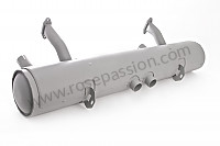 P9596 - Rear muffler for Porsche 356B T5 • 1961 • 1600 s (616 / 2 t5) • Coupe b t5 • Manual gearbox, 4 speed