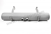 P9596 - Rear muffler for Porsche 356B T5 • 1961 • 1600 s (616 / 2 t5) • Coupe b t5 • Manual gearbox, 4 speed