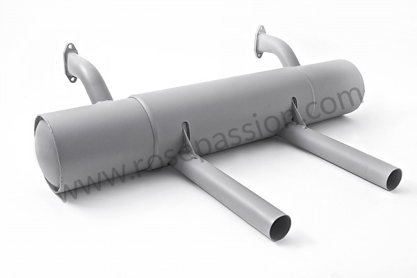 P111979 - Silencer for 356 (early heating version) 2 straight outlets for Porsche 356B T5 • 1960 • 1600 s (616 / 2 t5) • Roadster b t5 • Manual gearbox, 4 speed