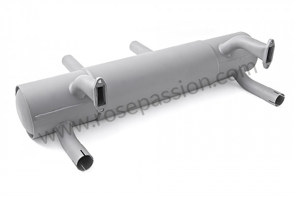 P111979 - Silencer for 356 (early heating version) 2 straight outlets for Porsche 356a • 1957 • 1300 (506 / 2) • Coupe a t1 • Manual gearbox, 4 speed