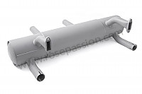 P111979 - Silencer for 356 (early heating version) 2 straight outlets for Porsche 356a • 1959 • 1600 (616 / 1 t2) • Convertible d'a t2 • Manual gearbox, 4 speed