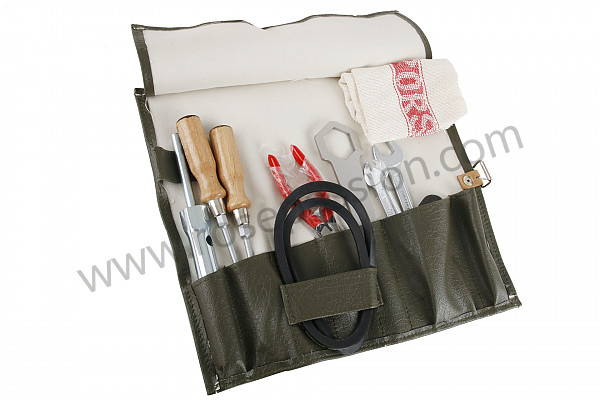 P554700 - COMPLETE TOOL POUCH, GREEN, NO MESSKO, VERY GOOD REPRODUCTION for Porsche 356a • 1957 • 1500 carrera gs (547 / 1) • Coupe a t1 • Manual gearbox, 4 speed