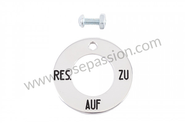 P173885 - Etiqueta adhesiva "auf-zu-reserva" para Porsche 356a • 1959 • 1600 carrera gt (692 / 3) • Coupe a t2 • Caja manual de 4 velocidades