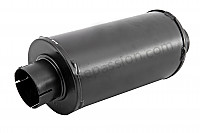P106673 - Silencer with heating flapper box not for carrera for Porsche 356a • 1956 • 1300 s (589 / 2) • Cabrio a t1 • Manual gearbox, 4 speed