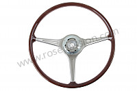 P400231 - STEERING WHEEL WITH WOOD CROWN 356 BC for Porsche 356B T6 • 1961 • 1600 (616 / 1 t6) • Cabrio b t6 • Manual gearbox, 4 speed