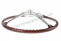 P400231 - STEERING WHEEL WITH WOOD CROWN 356 BC for Porsche 356B T6 • 1961 • 1600 (616 / 1 t6) • Karmann hardtop coupe b t6 • Manual gearbox, 4 speed
