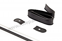 P106528 - Moulding with rubber insert and rectangular head screw, not for -carrera gt- for Porsche 356 pré-a • 1954 • 1500 s (528) • Cabrio pré a • Manual gearbox, 4 speed