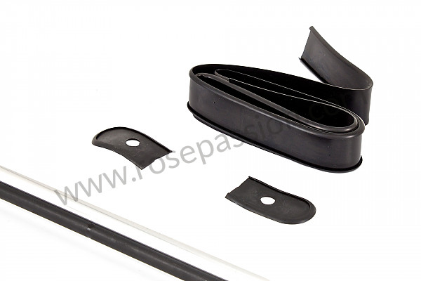 P106528 - Moulding with rubber insert and rectangular head screw, not for -carrera gt- for Porsche 356a • 1955 • 1500 carrera gt (547 / 1) • Coupe a t1 • Manual gearbox, 4 speed