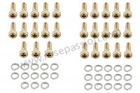 P555891 - THREADED FASTENING KIT FOR SEAT RAIL for Porsche 911 Classic • 1969 • 2.0e • Coupe • Manual gearbox, 5 speed