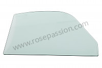 P275051 - Door window glass for Porsche 356a • 1955 • 1500 carrera gt (547 / 1) • Coupe a t1 • Manual gearbox, 4 speed