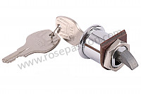 P125111 - Glove compartment lock for Porsche 356B T6 • 1962 • 1600 s (616 / 12 t6) • Coupe reutter b t6 • Manual gearbox, 4 speed