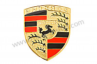 P10078 - Emblem for Porsche 356a • 1957 • 1500 carrera gs (547 / 1) • Coupe a t1 • Manual gearbox, 4 speed