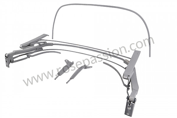 P275549 - Armature de capote complet pour Porsche 356a • 1955 • 1300 s (589 / 2) • Cabrio a t1 • Boite manuelle 4 vitesses