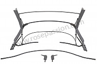 P275549 - Armature de capote complet pour Porsche 356a • 1955 • 1300 s (589 / 2) • Cabrio a t1 • Boite manuelle 4 vitesses