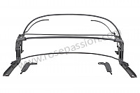 P275549 - Convertible top frame complete for Porsche 356a • 1956 • 1300 s (589 / 2) • Cabrio a t1 • Manual gearbox, 4 speed