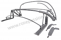 P275549 - Convertible top frame complete for Porsche 356a • 1957 • 1600 (616 / 1 t2) • Cabrio a t2 • Manual gearbox, 4 speed