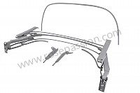 P275549 - Convertible top frame complete for Porsche 356B T6 • 1962 • 1600 s (616 / 12 t6) • Cabrio b t6 • Manual gearbox, 4 speed