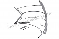 P275549 - Convertible top frame complete for Porsche 356B T6 • 1962 • 1600 s (616 / 12 t6) • Cabrio b t6 • Manual gearbox, 4 speed