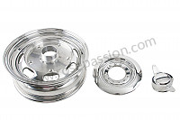 P554671 - LOOK 15 X 5 WHEEL KIT WITH RUDGE TYPE CENTRAL HUB (4 COMPLETE WHEELS) for Porsche 356a • 1956 • 1600 (616 / 1) • Cabrio a t1 • Manual gearbox, 4 speed