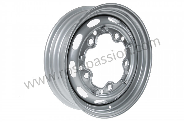 P275943 - Perforated disc wheel  prime coated for Porsche 356a • 1957 • 1600 (616 / 1) • Cabrio a t1 • Manual gearbox, 4 speed