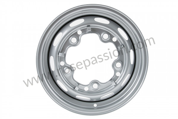 P275943 - Perforated disc wheel  prime coated for Porsche 356a • 1957 • 1600 (616 / 1) • Speedster a t1 • Manual gearbox, 4 speed