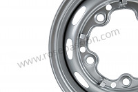 P275943 - Perforated disc wheel  prime coated for Porsche 356B T6 • 1962 • 1600 (616 / 1 t6) • Coupe reutter b t6 • Manual gearbox, 4 speed