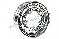 P275944 - Perforated disc wheel  chrome for Porsche 356a • 1957 • 1600 (616 / 1) • Speedster a t1 • Manual gearbox, 4 speed