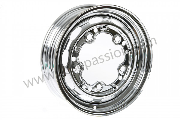 P275944 - Perforated disc wheel  chrome for Porsche 356B T6 • 1962 • 2000 carrera gs (587 / 1) • Coupe reutter b t6 • Manual gearbox, 4 speed