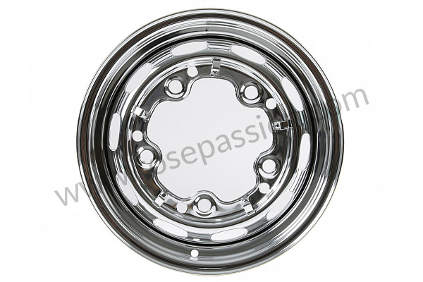 P275944 - Perforated disc wheel  chrome for Porsche 356a • 1957 • 1500 carrera gs (547 / 1) • Speedster a t1 • Manual gearbox, 4 speed