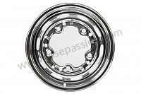 P275944 - Perforated disc wheel  chrome for Porsche 356B T6 • 1962 • 1600 (616 / 1 t6) • Coupe karmann b t6 • Manual gearbox, 4 speed