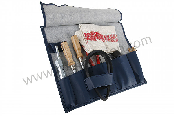 P554701 - COMPLETE TOOL POUCH, BLUE, NO MESSKO, VERY GOOD REPRODUCTION for Porsche 356B T5 • 1960 • 1600 (616 / 1 t5) • Roadster b t5 • Manual gearbox, 4 speed