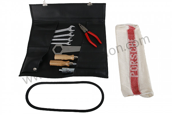P554703 - COMPLETE TOOL POUCH, BLACK, NO MESSKO, VERY GOOD REPRODUCTION for Porsche 356C • 1965 • 1600 sc (616 / 16) • Coupe reutter c • Manual gearbox, 4 speed