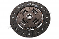 P10266 - Clutch plate for Porsche 356B T6 • 1963 • 1600 s (616 / 12 t6) • Cabrio b t6 • Manual gearbox, 4 speed