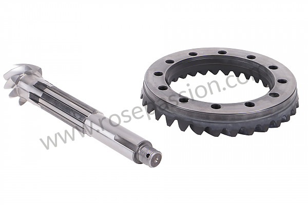 P10532 - Ring gear and pinion shaft for Porsche 356a • 1959 • 1600 (616 / 1 t2) • Speedster a t2 • Manual gearbox, 4 speed
